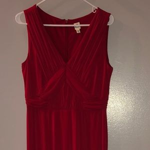 Elegant Red Wine Dress